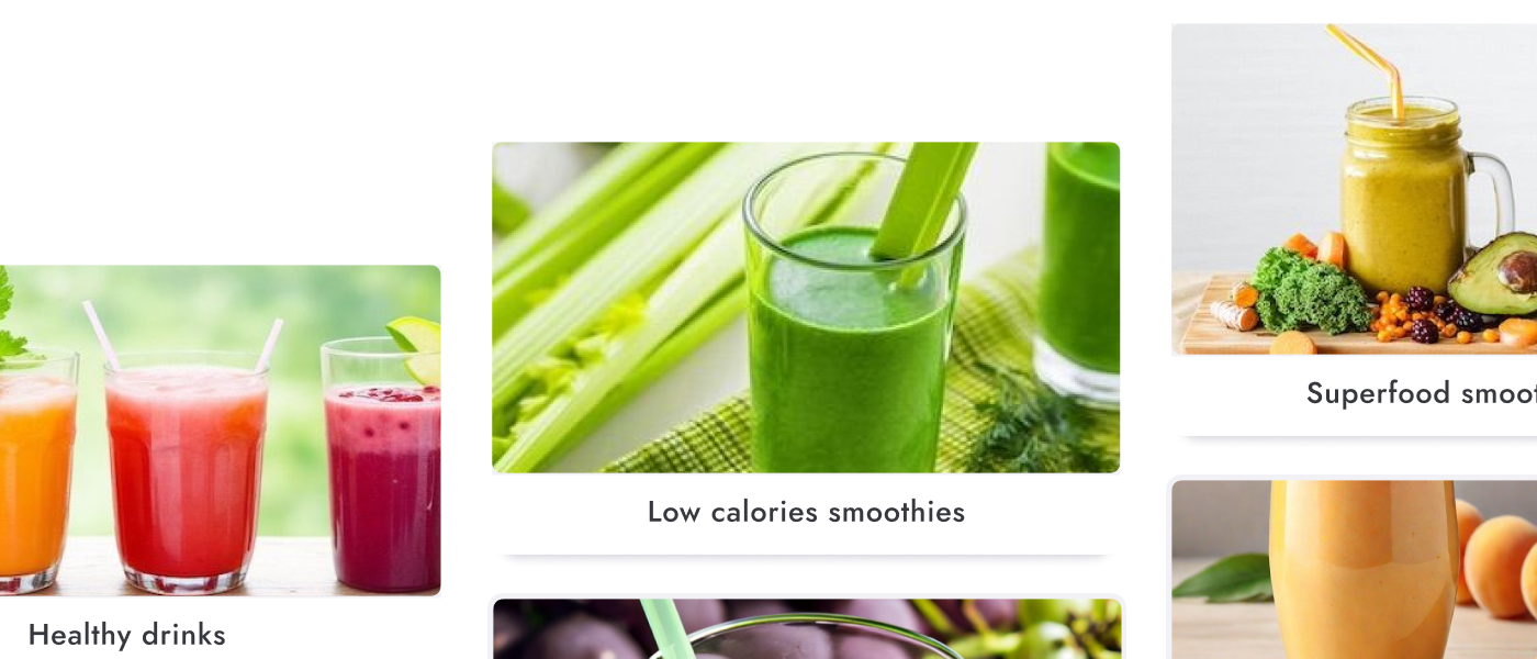 smoothies application screen